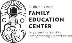 Family Education Center logo with tagline of Empowering Familes, Strengthening Communities